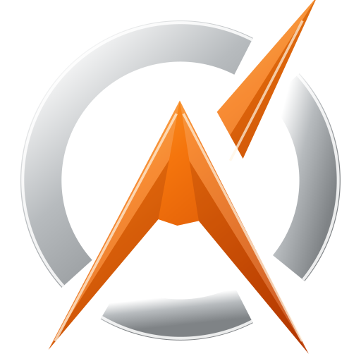 UnyKorn Gate Mark: a steel ring with an orange chevron